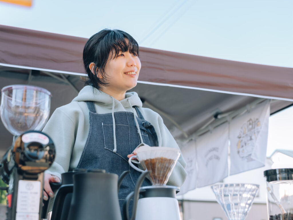 
「ゼンガクジ フリー コーヒースタンド」オーナーバリスタのMutsumi