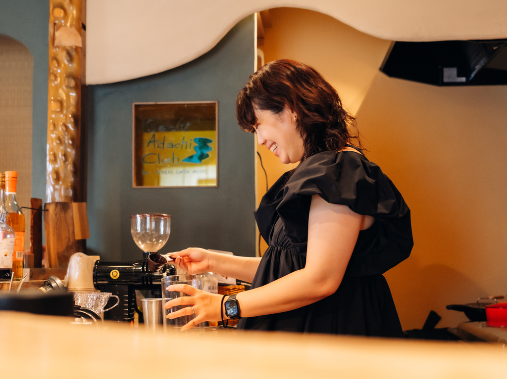 「ゼンガクジ フリー コーヒースタンド」オーナーバリスタのMutsumi