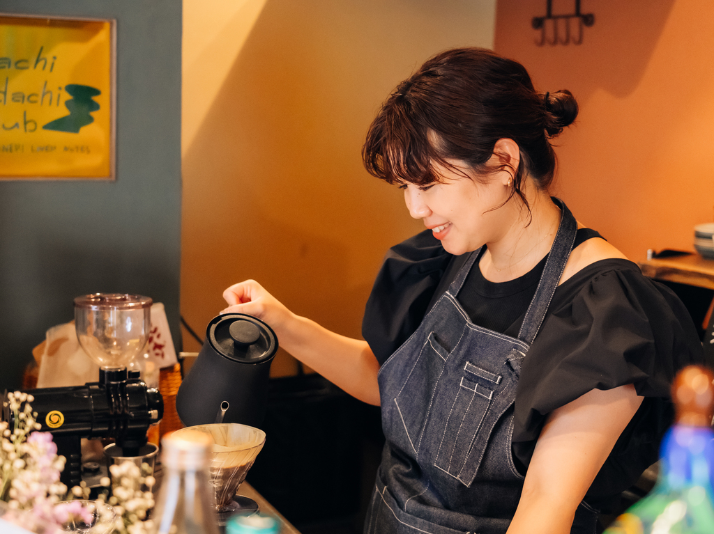 「ゼンガクジ フリー コーヒースタンド」オーナーバリスタのMutsumi