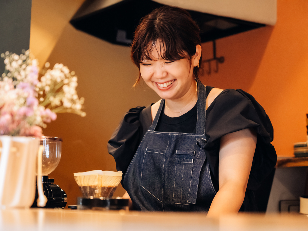 「ゼンガクジ フリー コーヒースタンド」オーナーバリスタのMutsumi